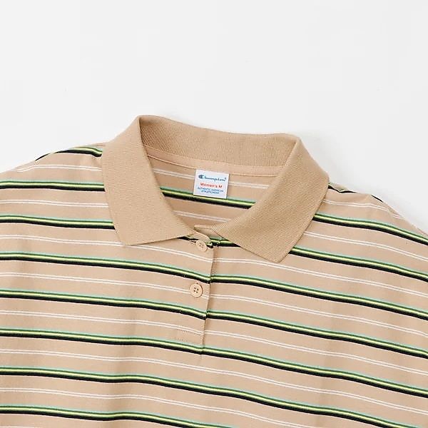 L/S BORDER POLO SHIRT