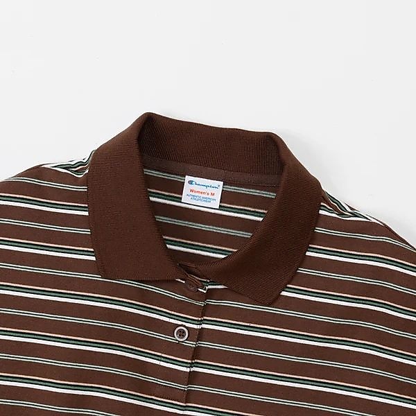 L/S BORDER POLO SHIRT