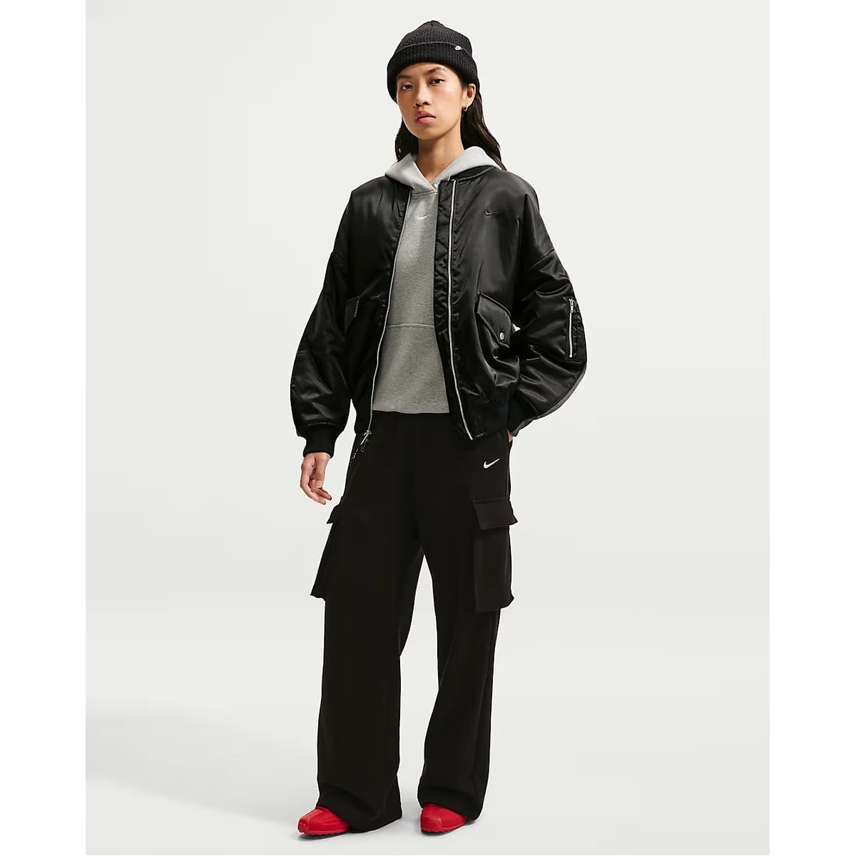AS W NK STDO HYBRID BOMBER JKT