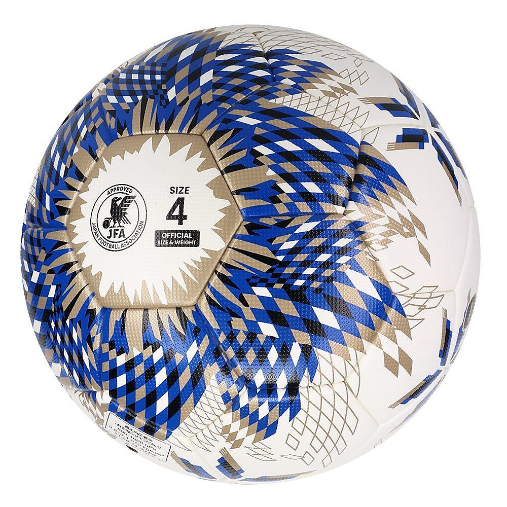 サッカー4号ALMUNDO 検定球 貼り 青