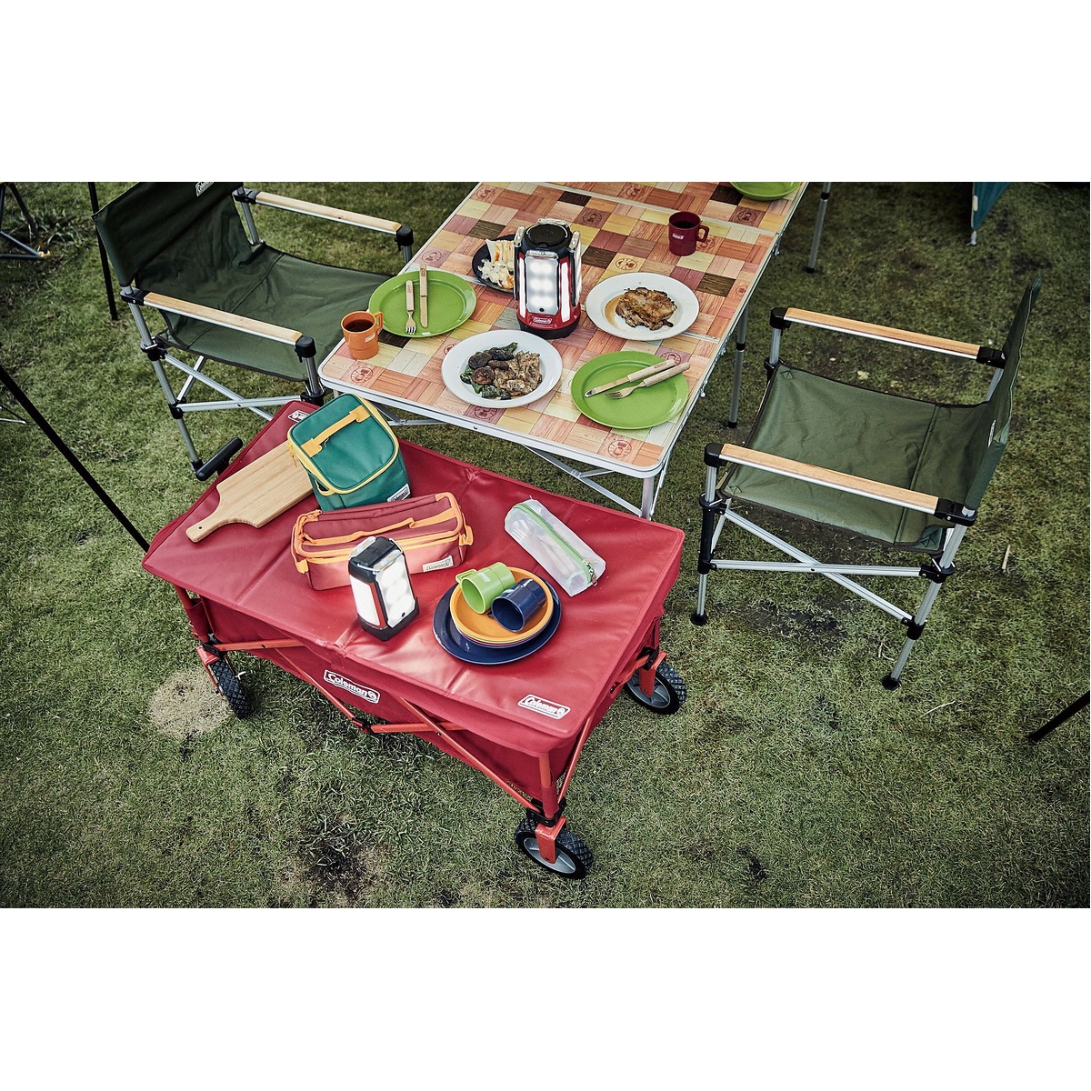 アウトドアワゴンテーブル