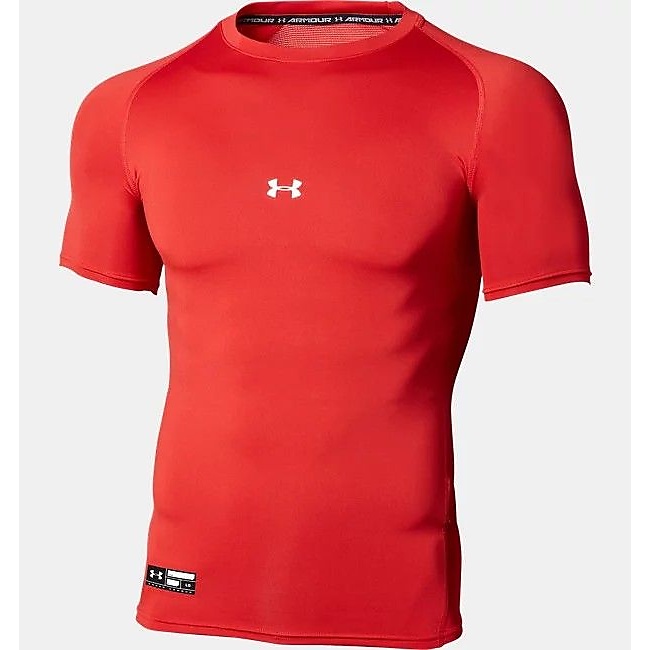UA HEATGEAR ARMOUR COMPRESSION SHORT SLEEVE CREW NECK SHIRT