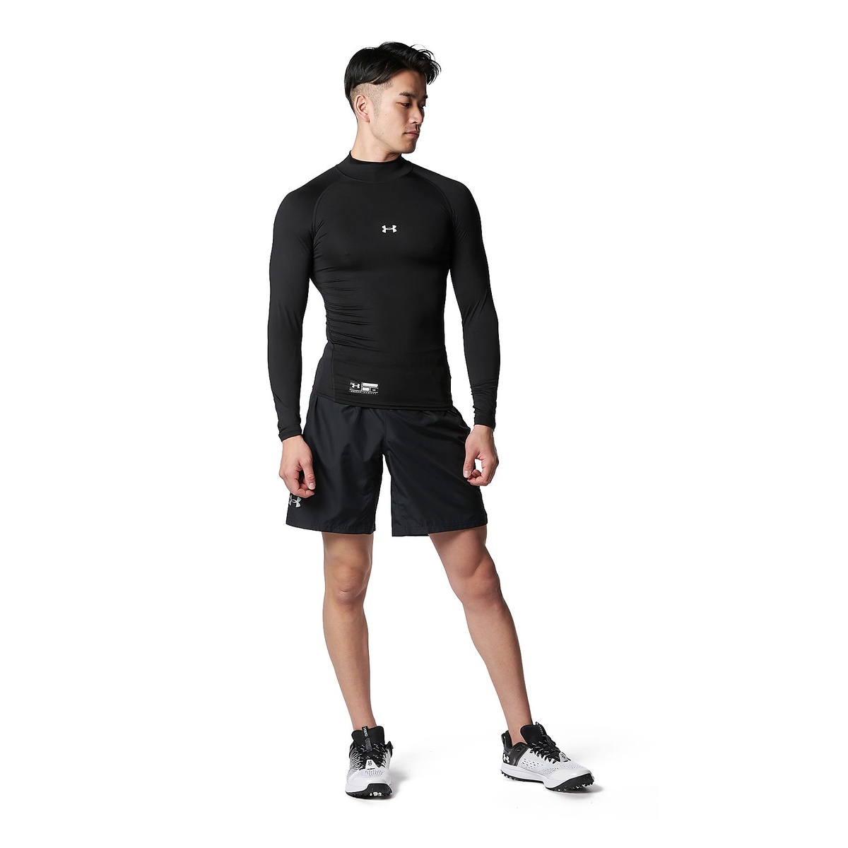 UA HEATGEAR ARMOUR COMPRESSION LONG SLEEVE MOCK NECK SHIRT
