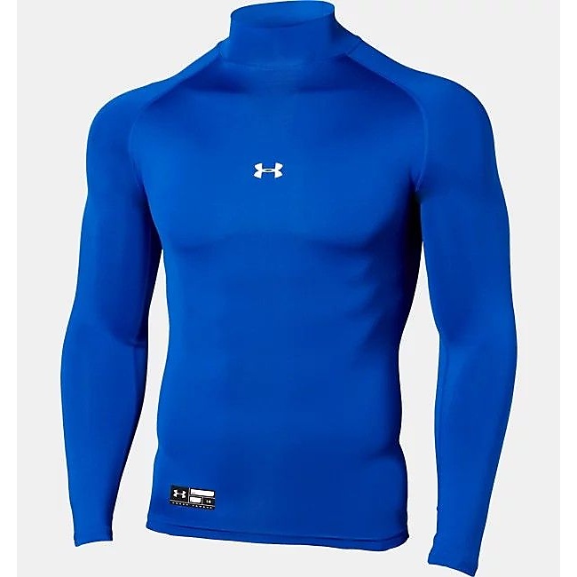 UA HEATGEAR ARMOUR COMPRESSION LONG SLEEVE MOCK NECK SHIRT