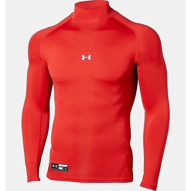 UA HEATGEAR ARMOUR COMPRESSION LONG SLEEVE MOCK NECK SHIRT
