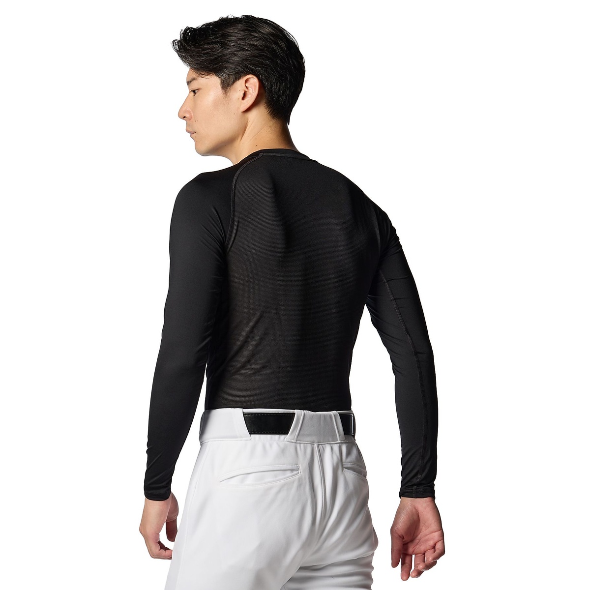 UA HEATGEAR ARMOUR COMPRESSION LONG SLEEVE CREW NECK SHIRT