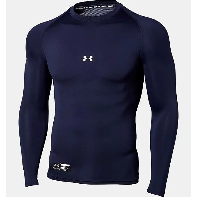 UA HEATGEAR ARMOUR COMPRESSION LONG SLEEVE CREW NECK SHIRT