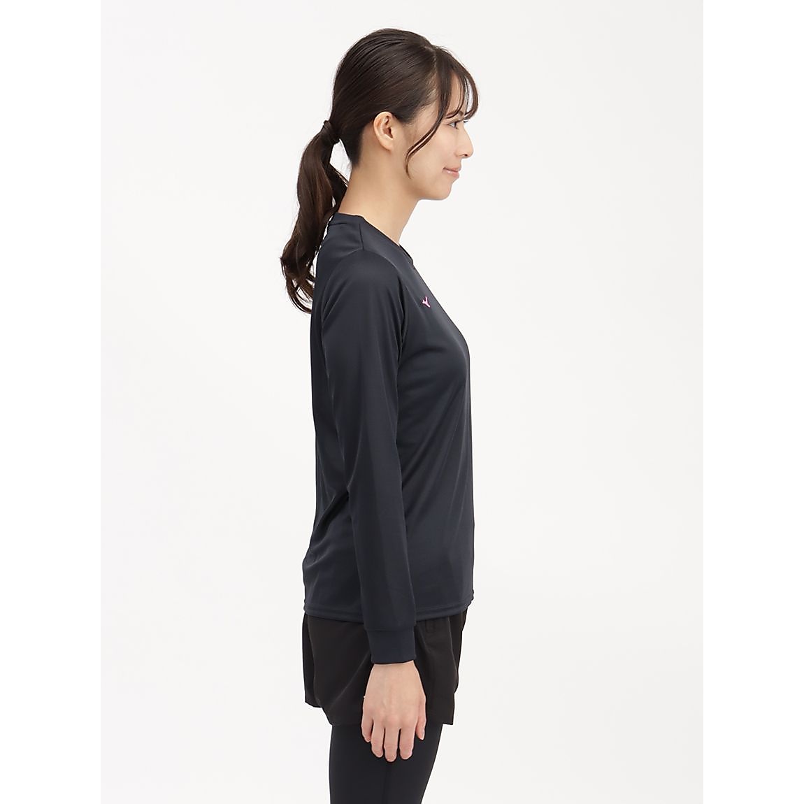 ナビドライTシャツ（長袖・丸首・ウィメンズ）