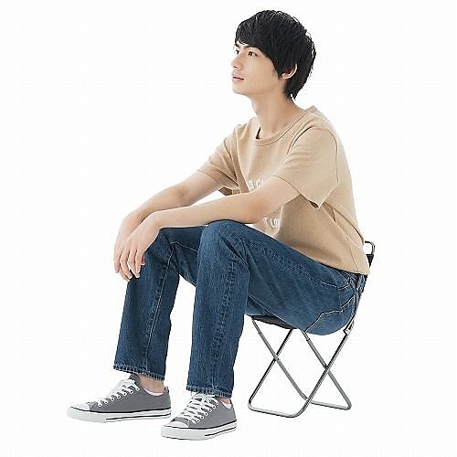 7075トレックチェア(背付)(グレー)【ステンレスパーツ】