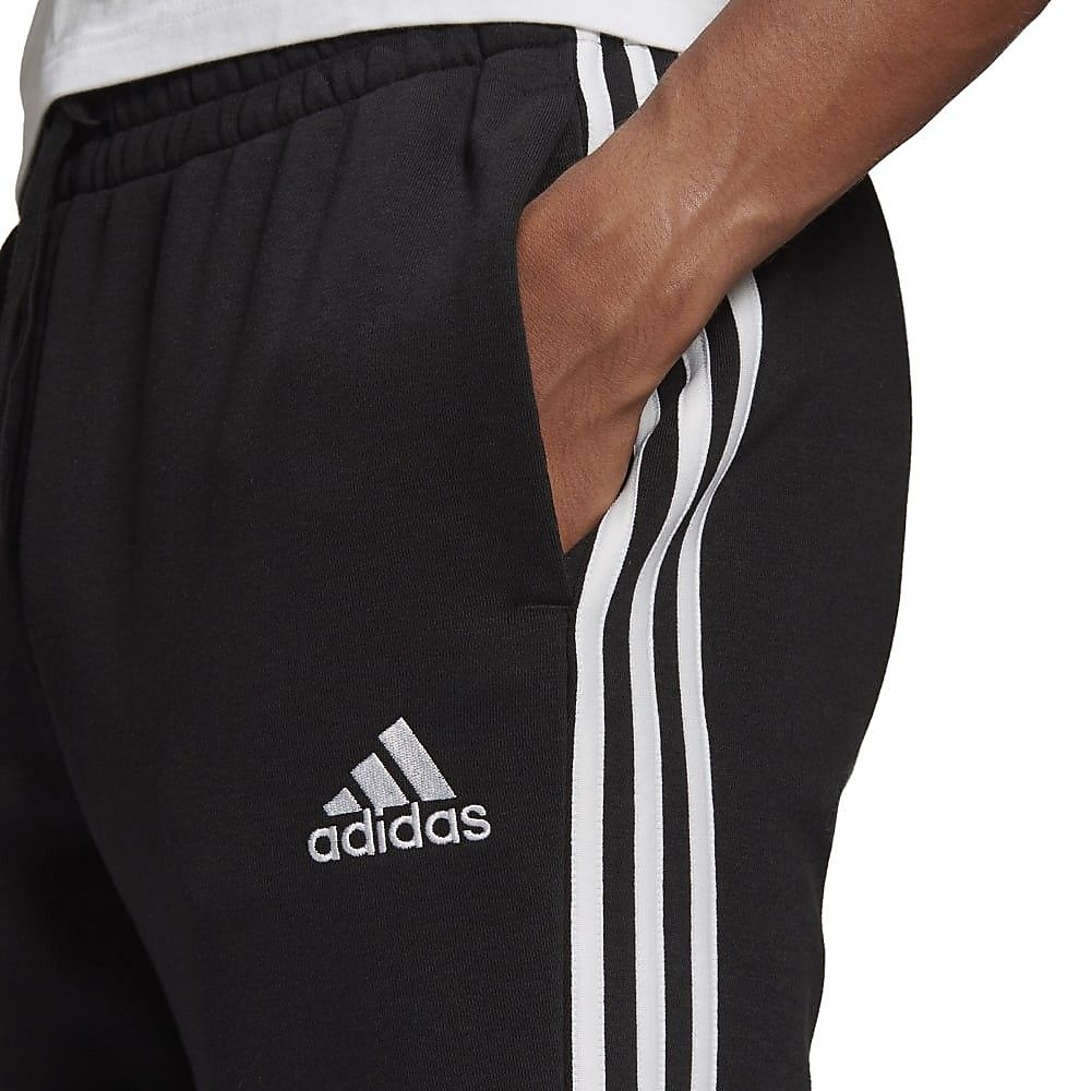 エッセンシャルズ フリース 3ストライプス パンツ / M ESSENTIALS FLEECE 3STRIPES PANTS