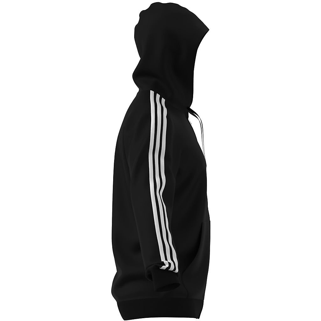 エッセンシャルズ フリース 3ストライプス フルジップパーカー / M ESSENTIALS 3STRIPES FULL-ZIP HOODIE