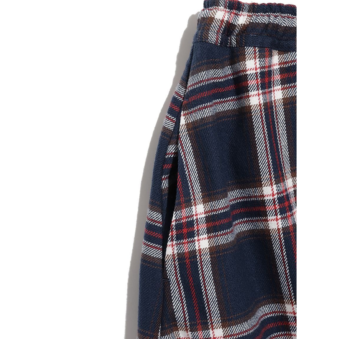 ジュニア チェックラップフレアスカート