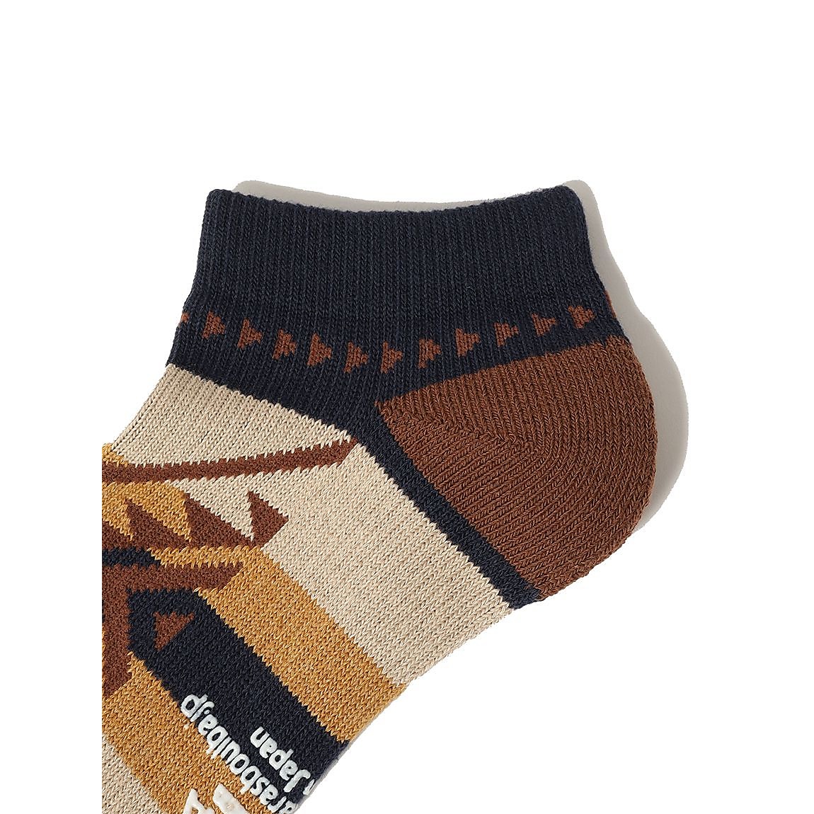 レディース ローゲージアンクルソックス（ネイティブ柄）