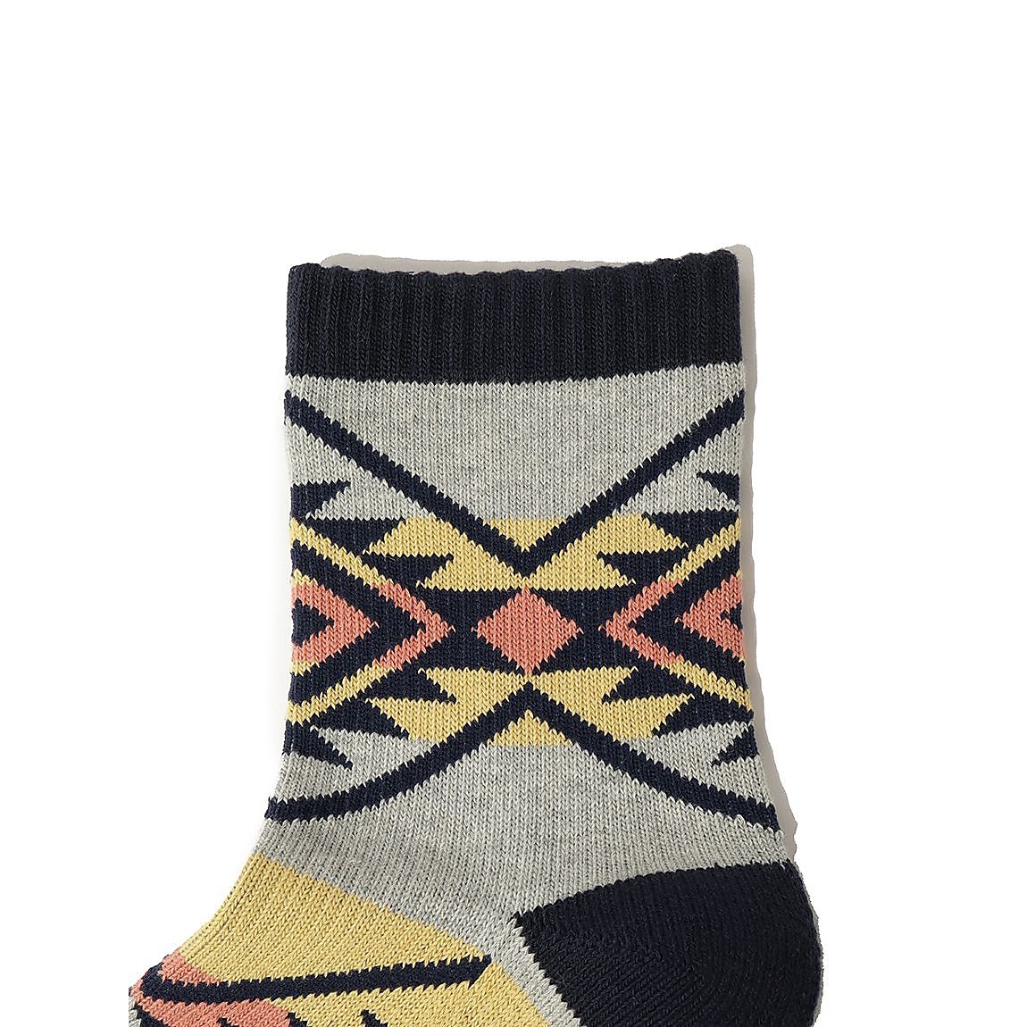 レディース ローゲージミドルソックス（ネイティブ柄）