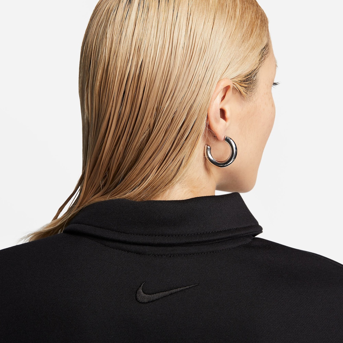 ナイキ ウィメンズ NSW FLC L/S クロップ トップ 3Q ポロ NCPS