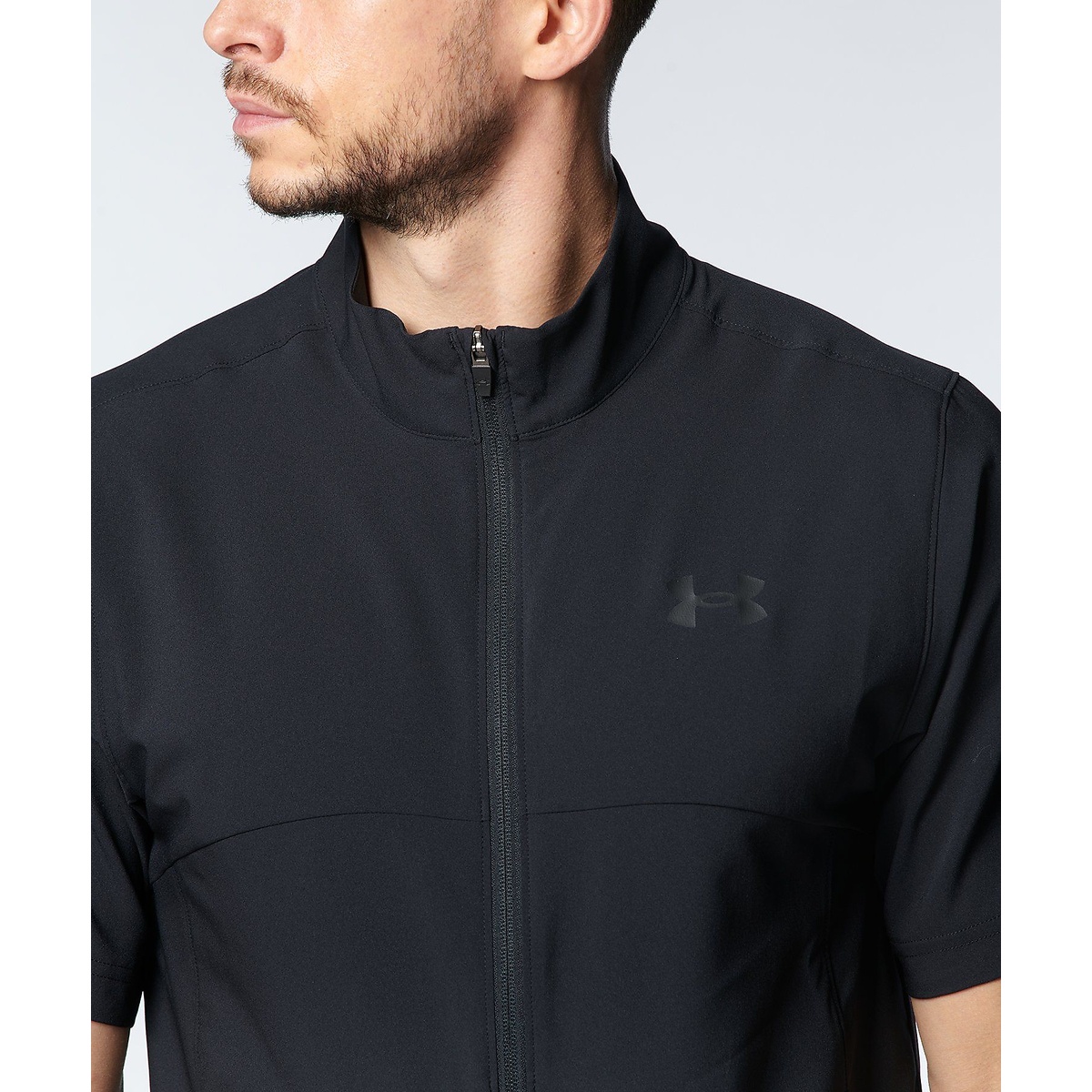UA FRESH WOVEN SHORT SLEEVE FULL ZIP