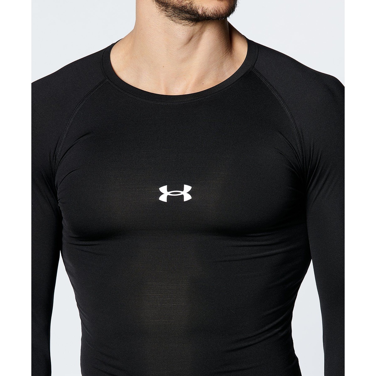 UA HEATGEAR ARMOUR COMPRESSION 3/4 CREW NECK SHIRT