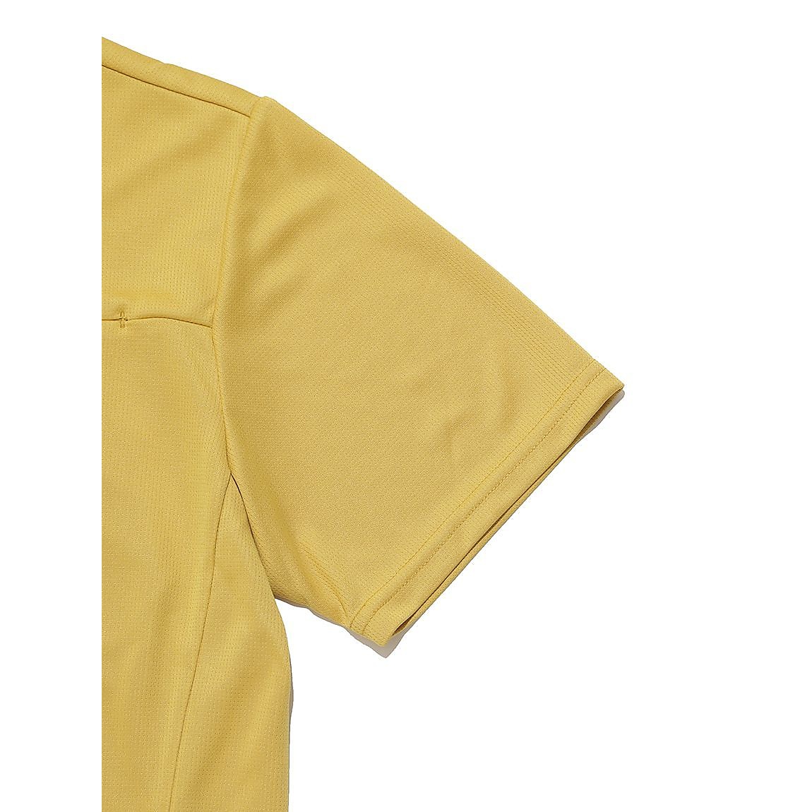 レディース 半袖ハーフジップシャツ