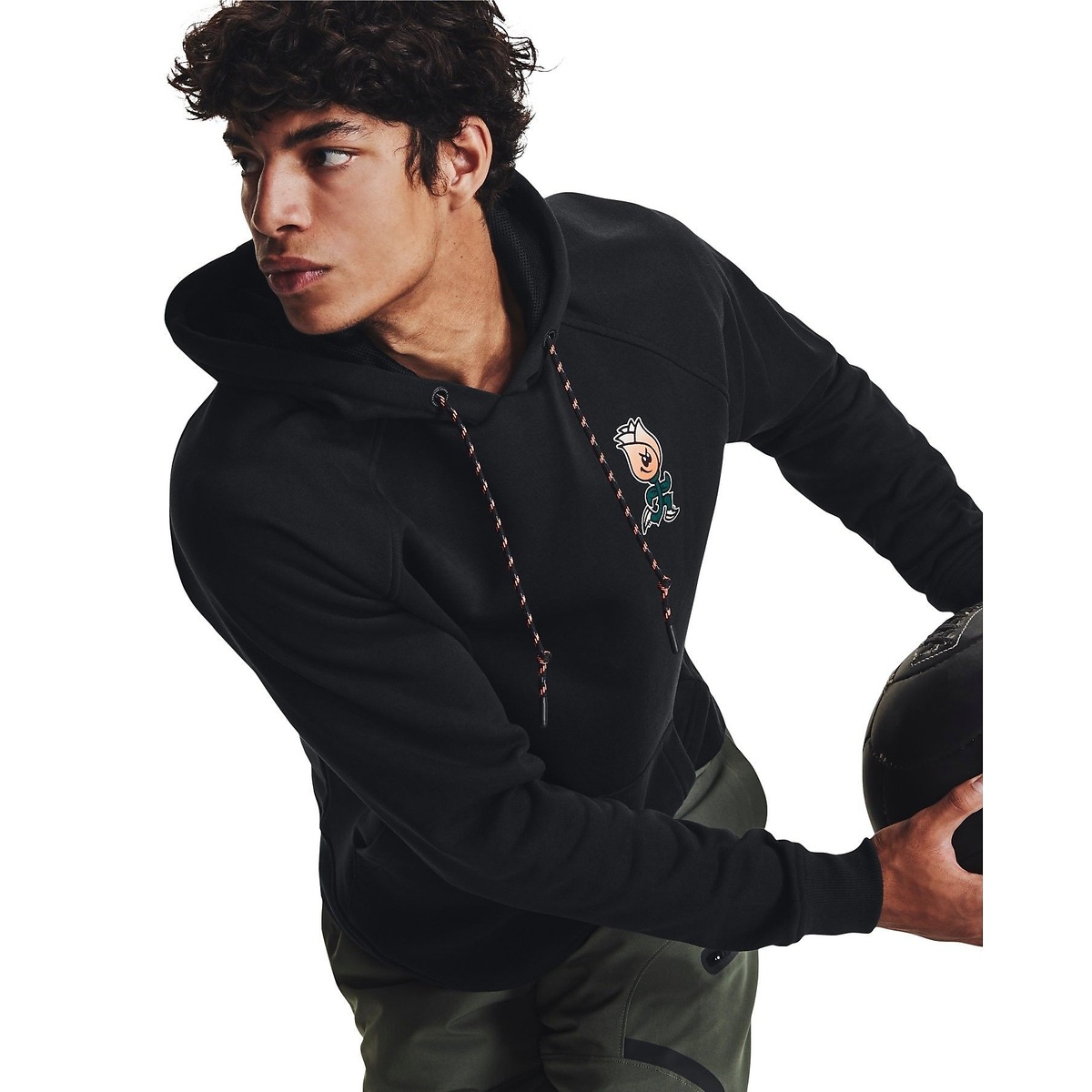 UA HW TERRY ROSE HOODIE