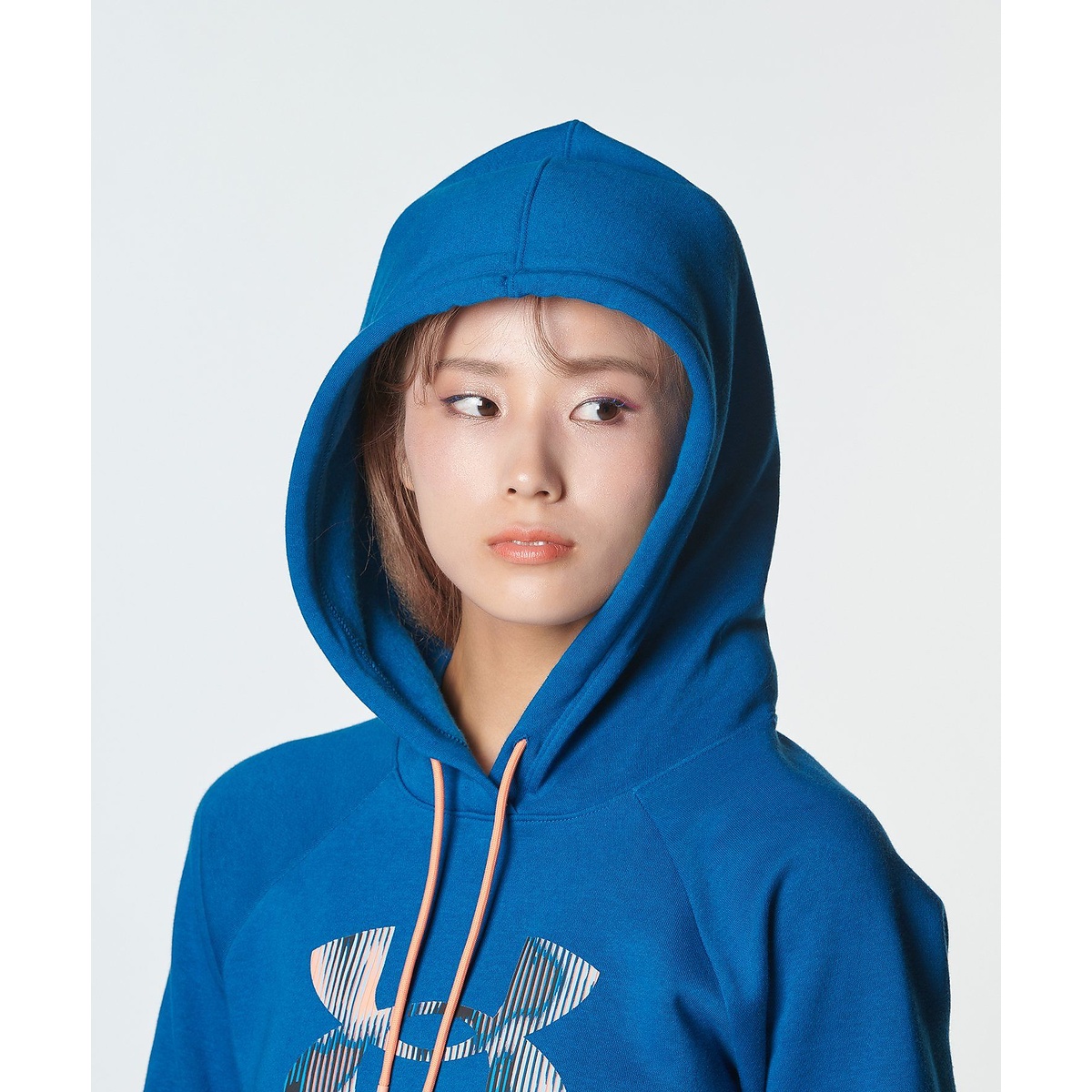 UA RIVAL FLEECE PRINTED PULL OVER HOODIE