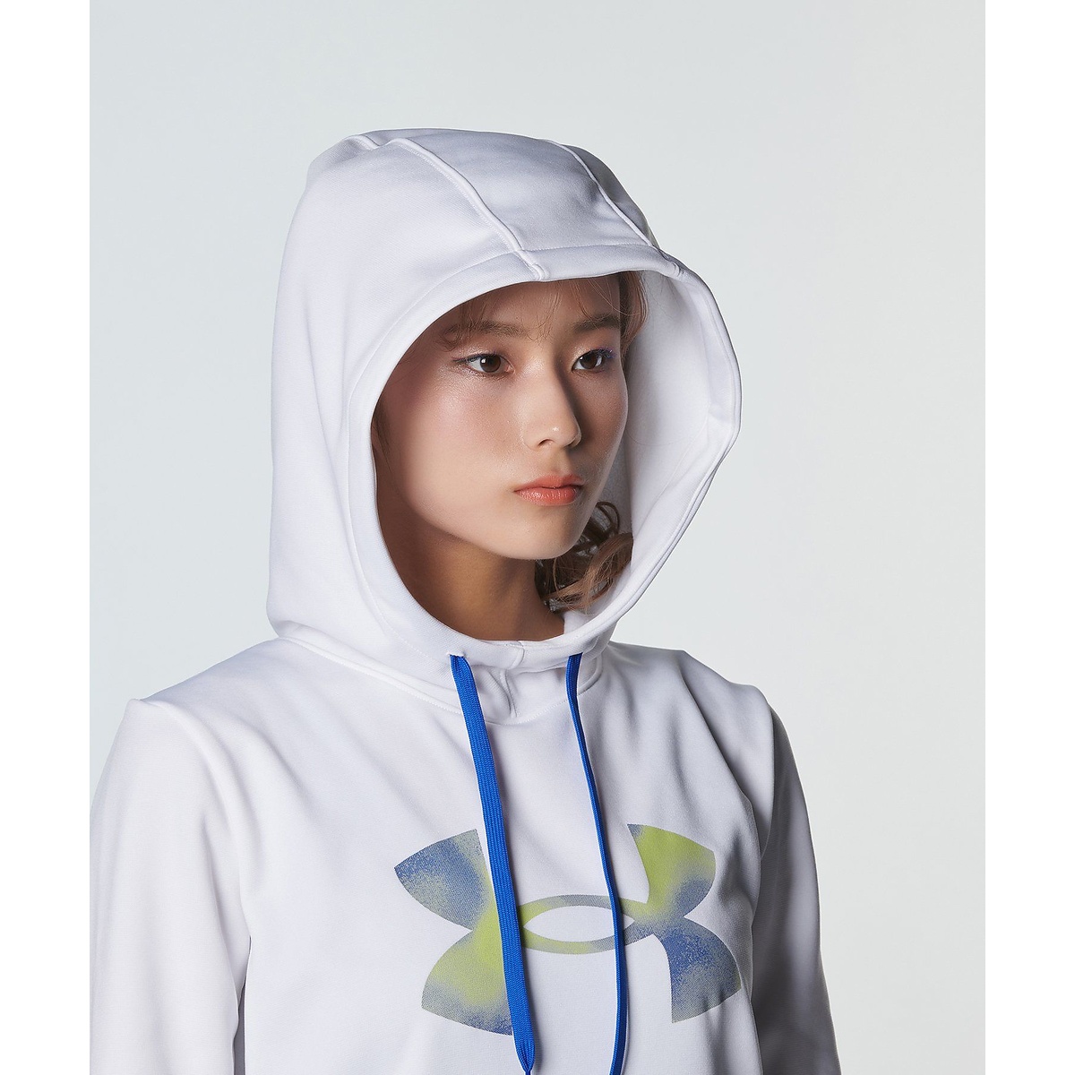 UA ARMOUR FLEECE BIG LOGO PULL OVER HOODIE