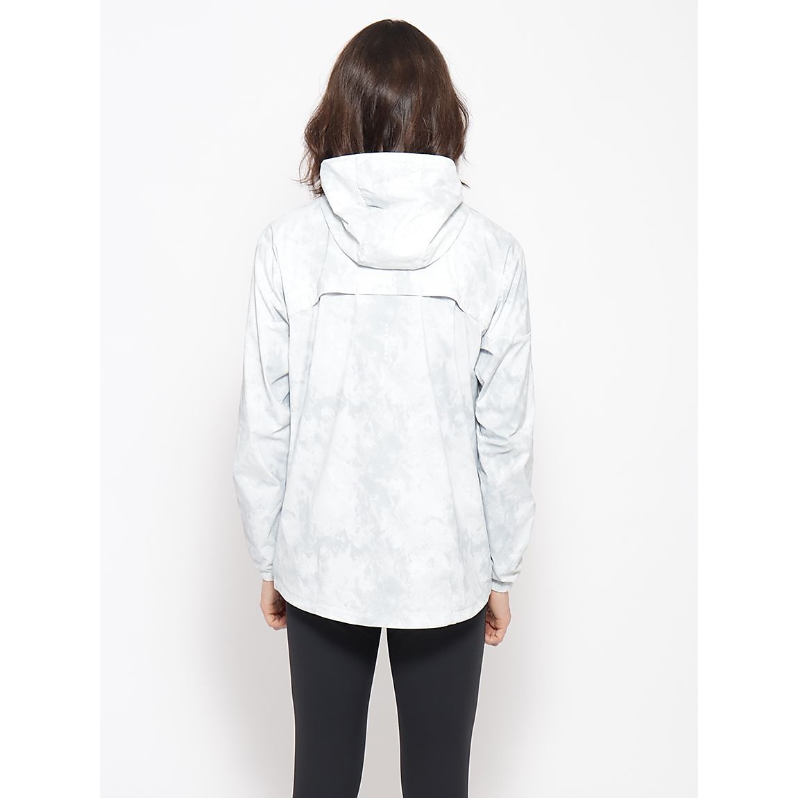 for RUN  軽量撥水ストレッチ ウインドプリントジャケット MENS