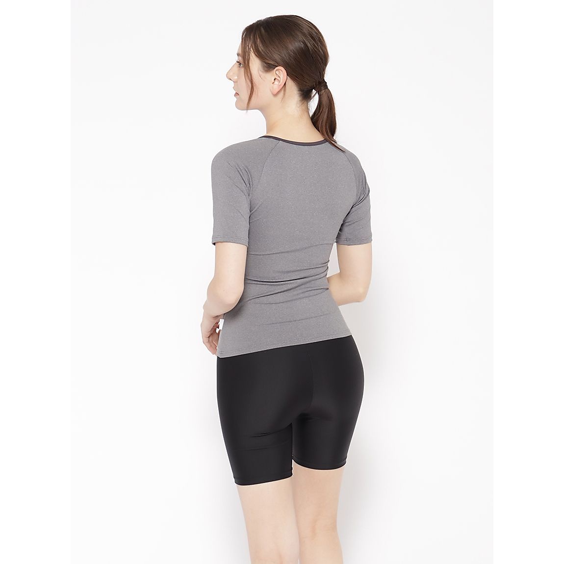 スイムウェア LADIES フルジップ半袖セパレーツ