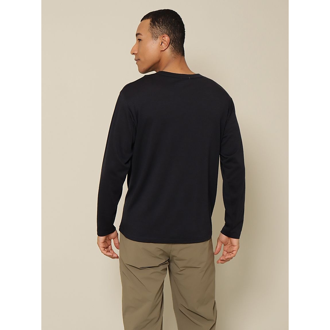 メリノウール レギュラー長袖ポケットTシャツ MENS