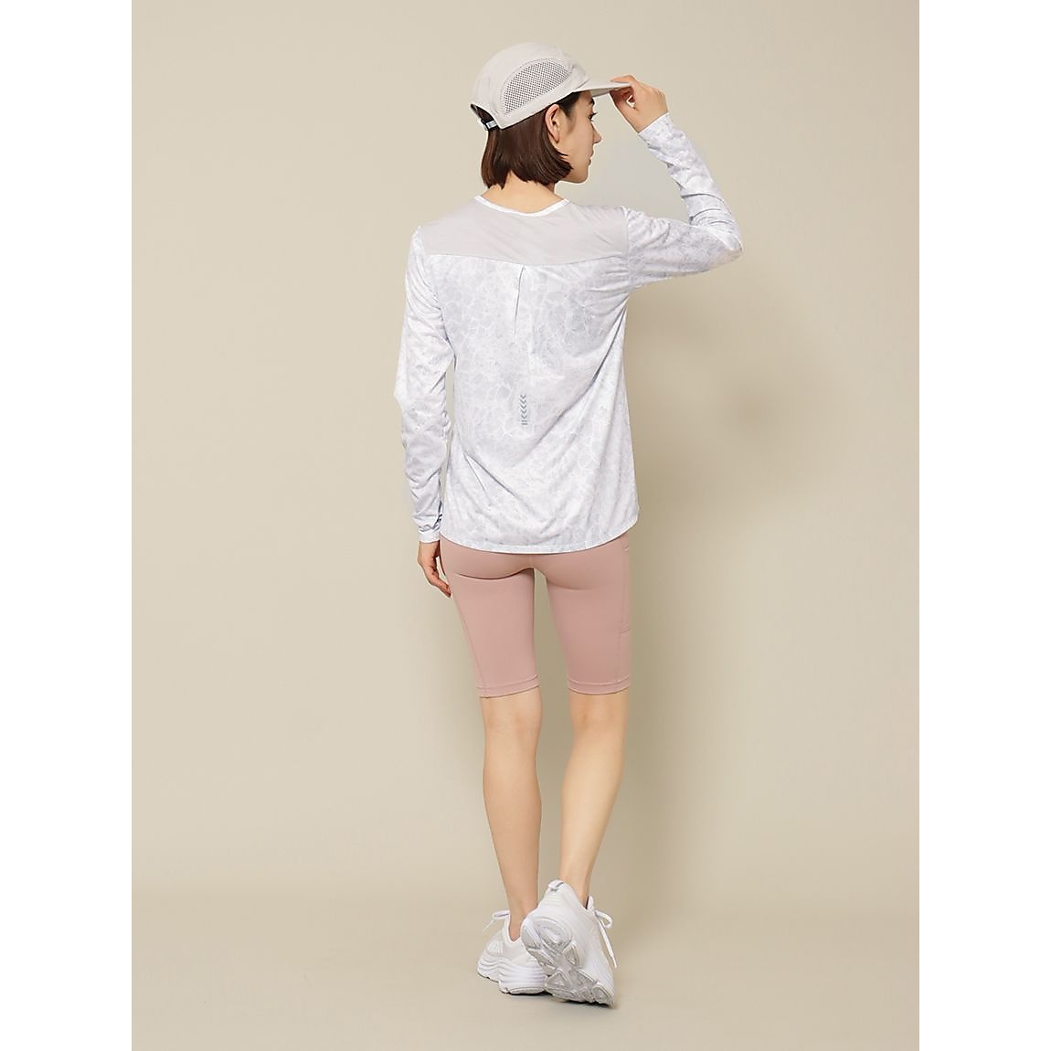 RUNスムースドビー クルーネックロングスリーブTシャツ LADIES