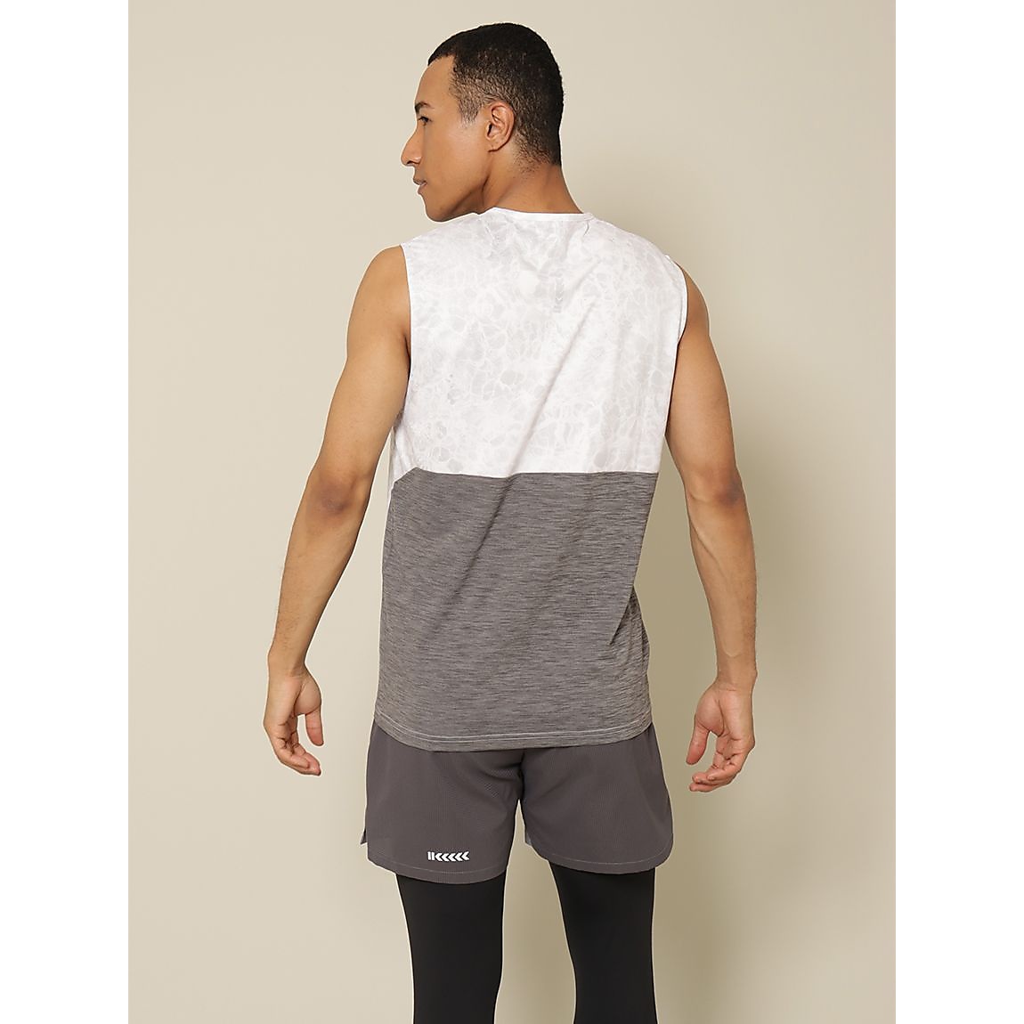 RUNスムースドビー ノースリーブTシャツ MENS