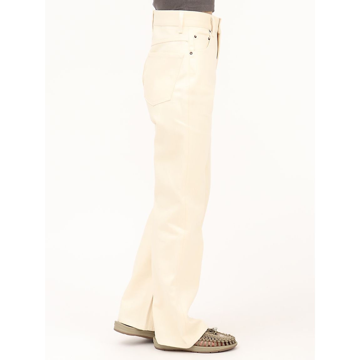 ハイウェストストレートデニム