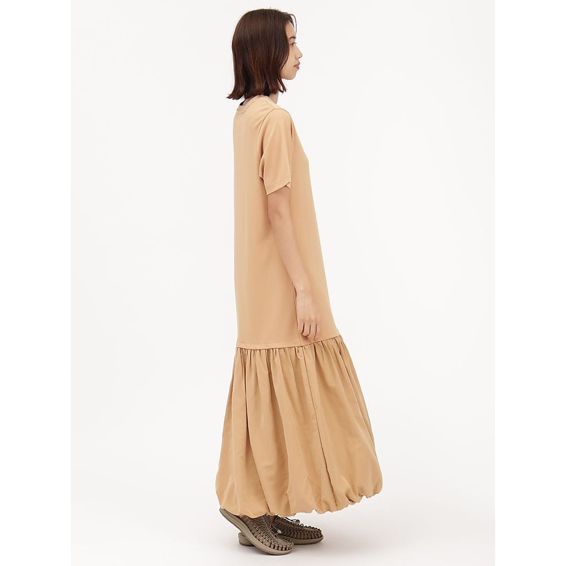 裾バルーンＴシャツワンピース