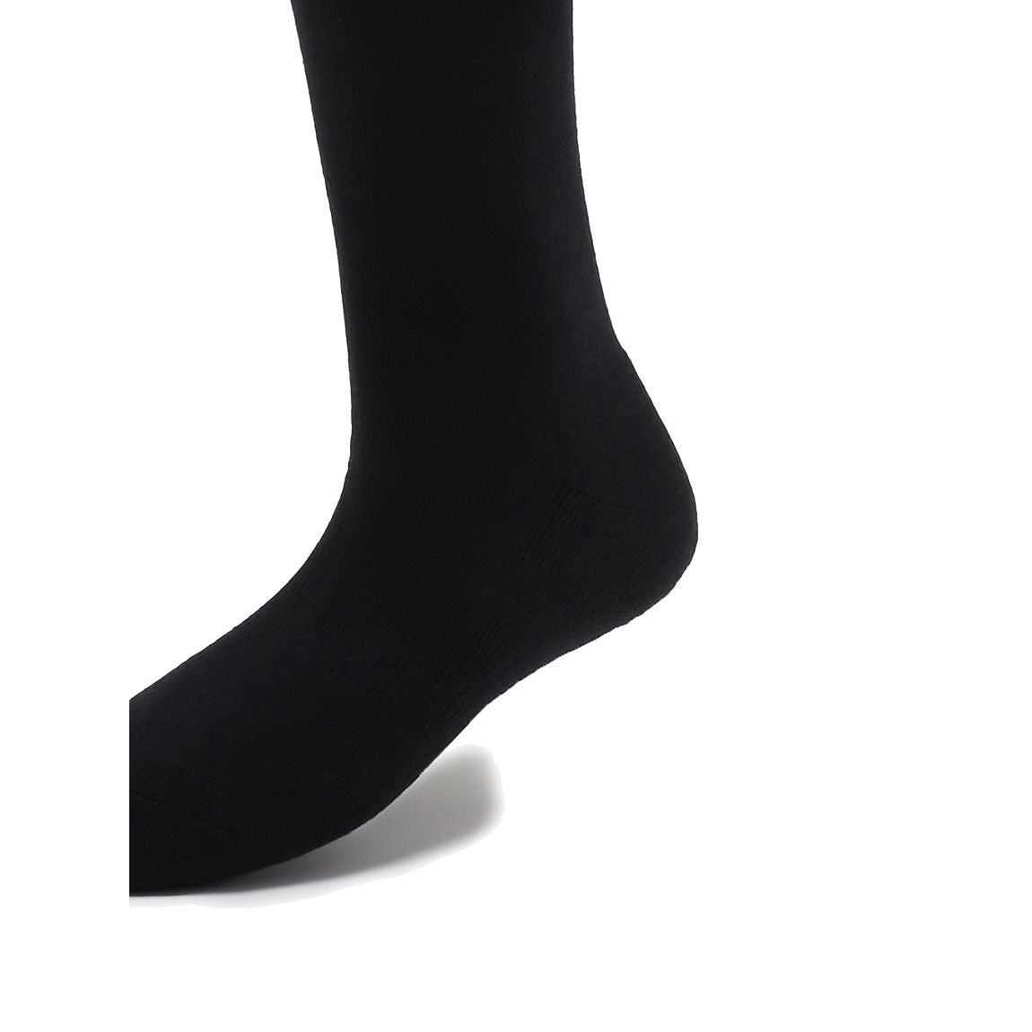 コットン素材パイル編 ロゴラインソックス：ハイ