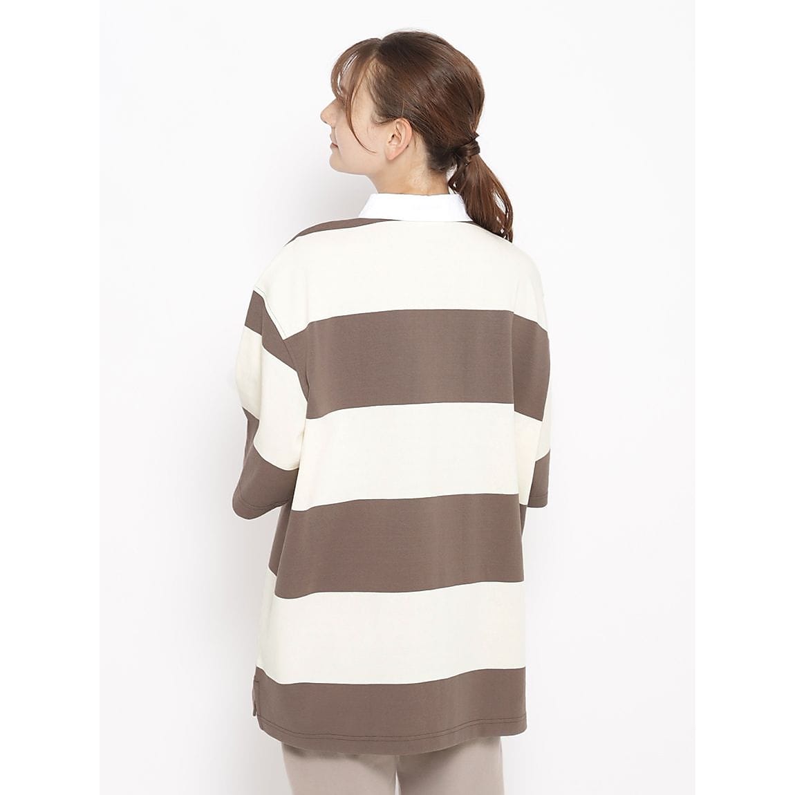 ENJOY IT RUGBY ラガーシャツ5分袖UNISEX