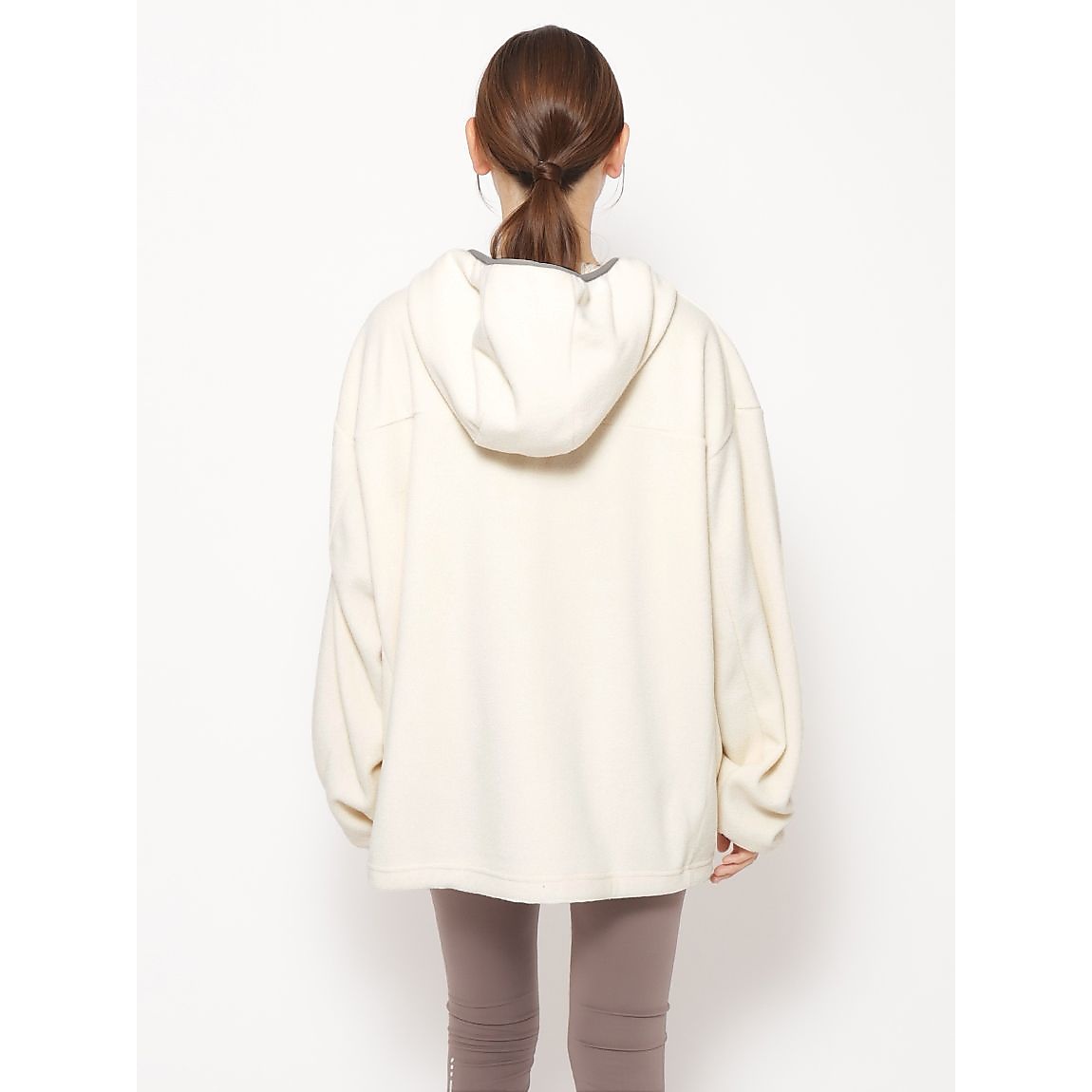 マイクロフリース ハーフジップフーディUNISEX