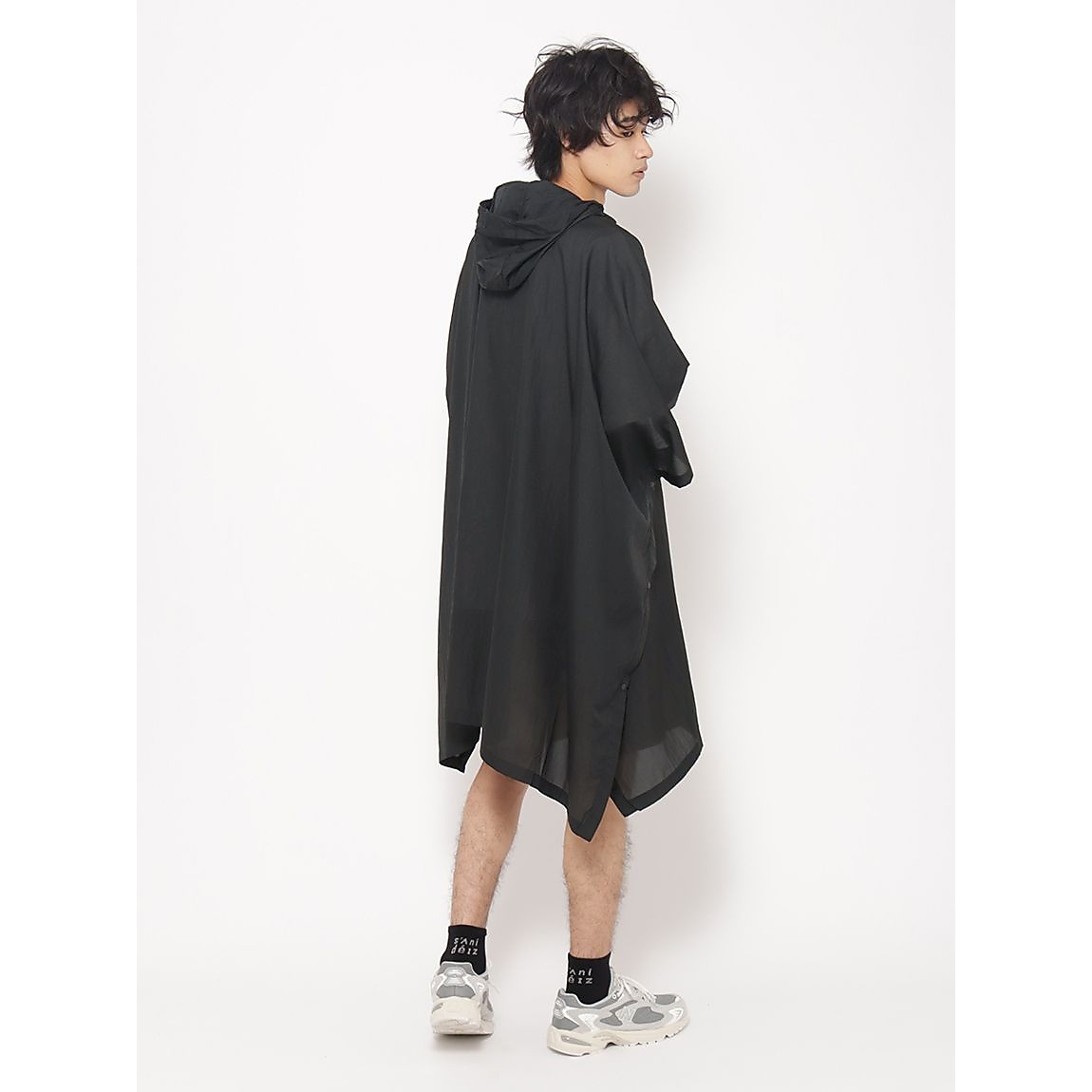 撥水NYLON　ポケッタブルポンチョUNISEX