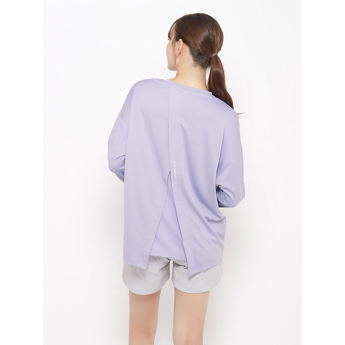 for RUN テックカノコ バックスリット長袖Tシャツ LADIES