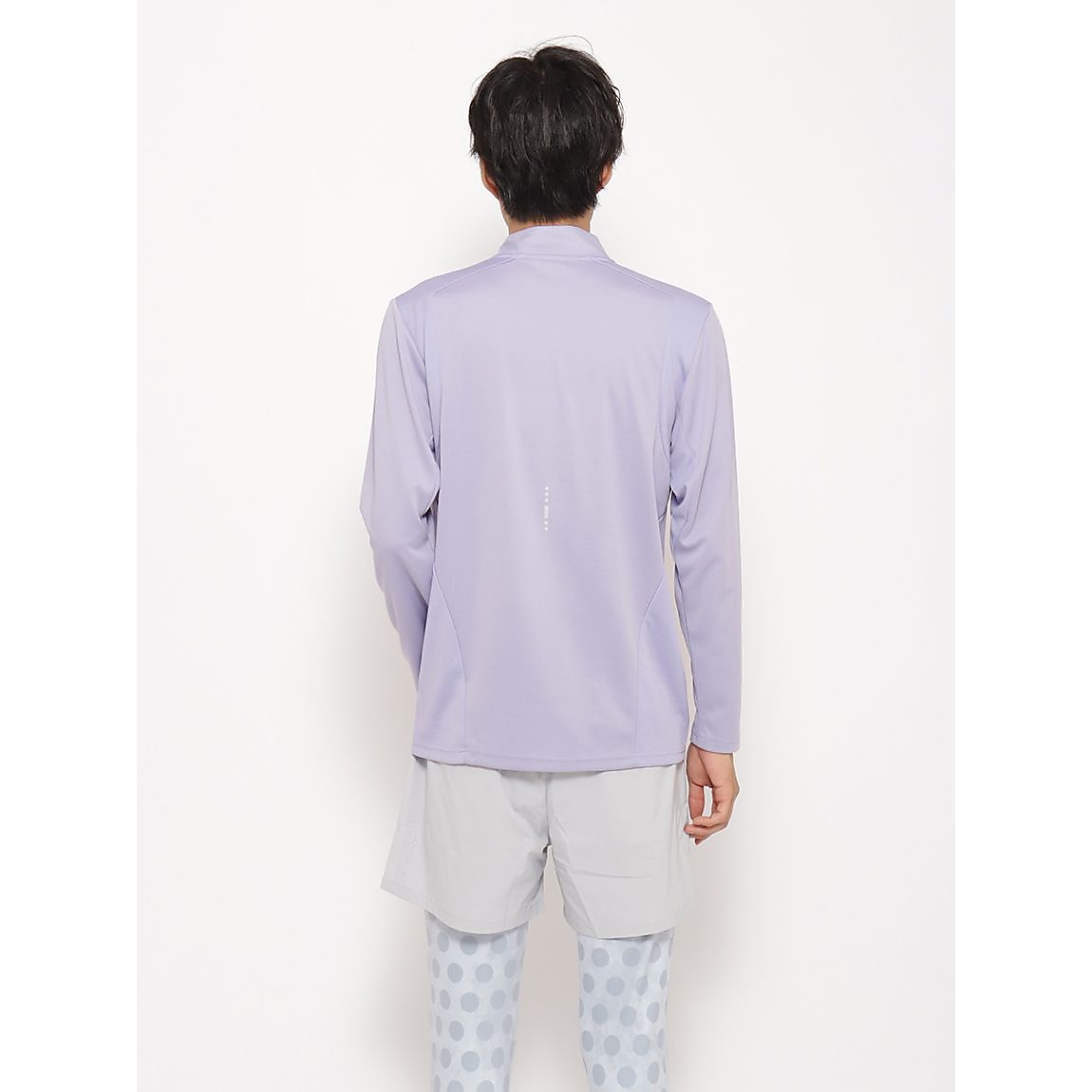 for RUN テックカノコ ハーフジップ長袖Tシャツ MENS