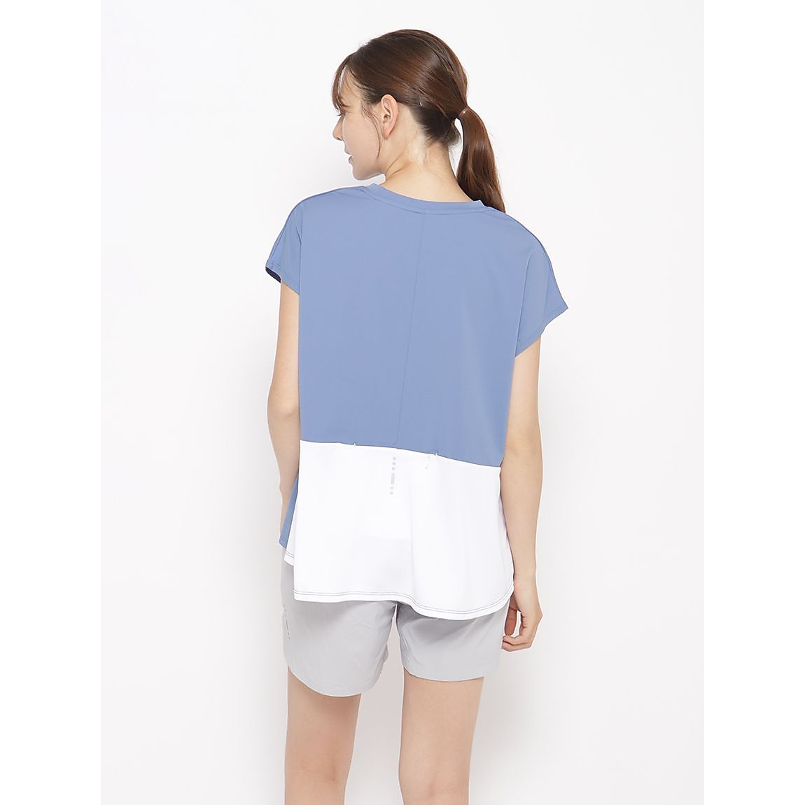 for RUN ドライスムースpr バックペプラムTシャツLADIES