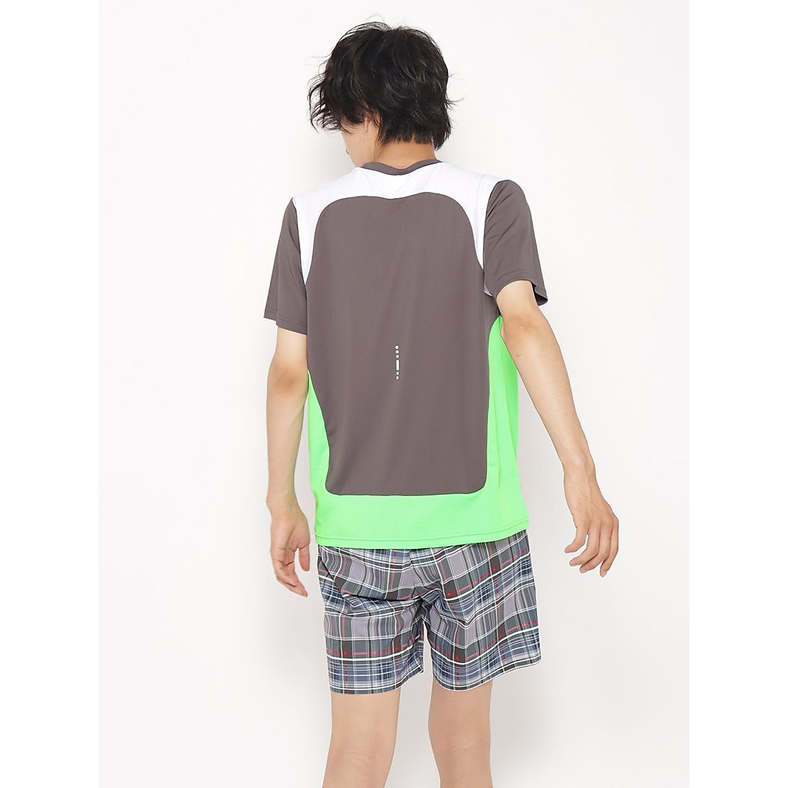 for RUN ドライスムースpr カラーブロックTシャツ MENS