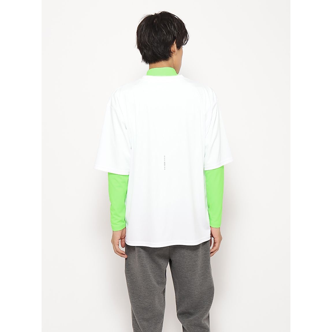 for RUN ドライスムースpr オーバーサイズラインTシャツ MENS