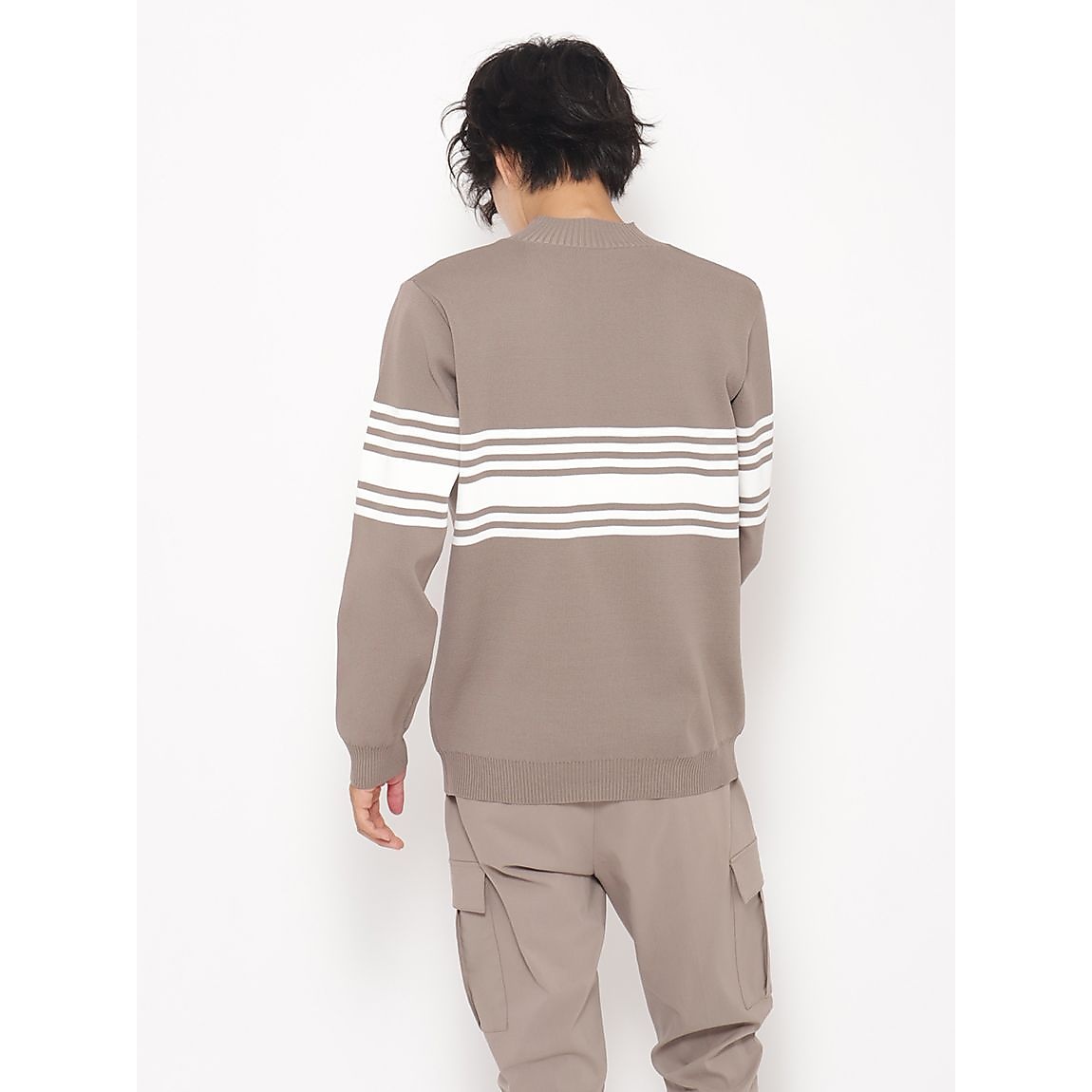 アクティブニットシリーズ ラインモックネック MENS