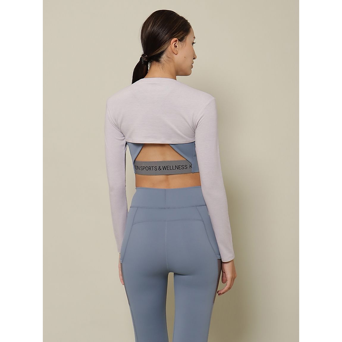 コットンウォーム クロップトモックネックプルオーバー