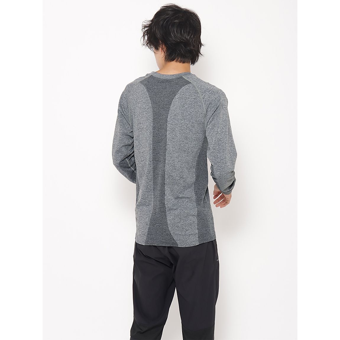 杢成型 クルーネック長袖Tシャツ MENS