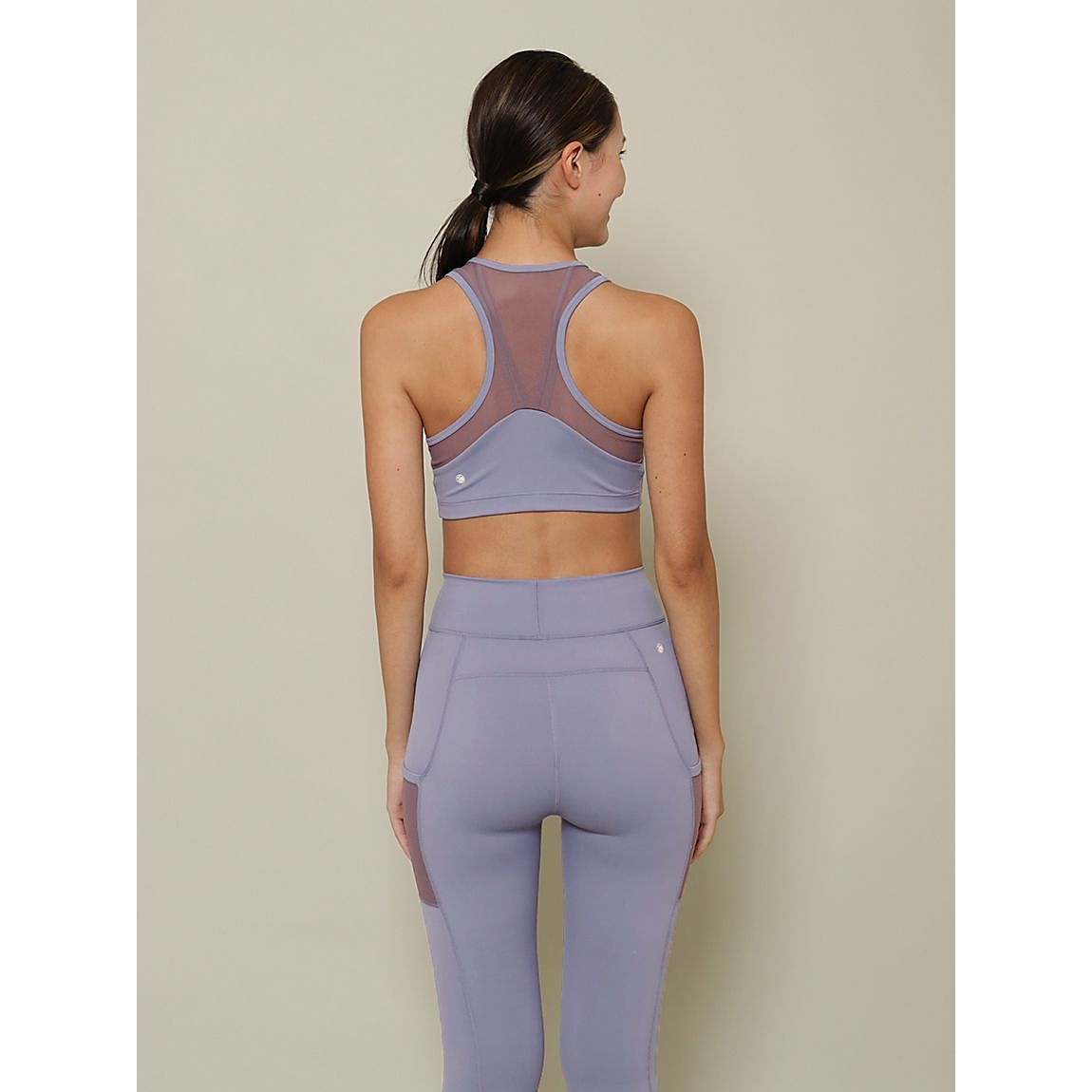 ナイロンスパンライトサポート ブラトップクロップトメッシュ