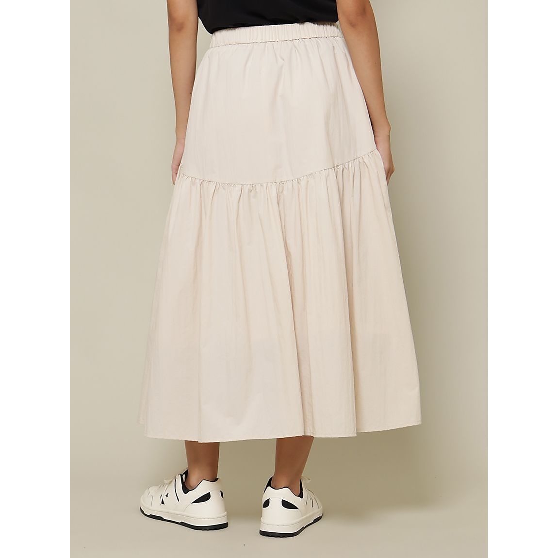 ナイロンワッシャー ティアードスカート