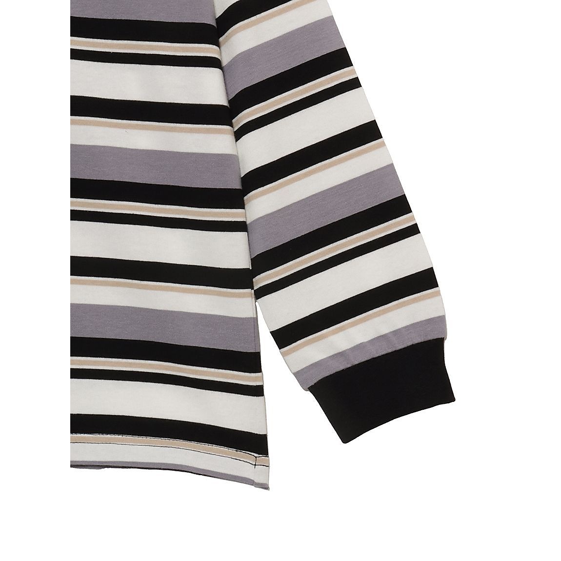 コットン天竺 マルチボーダー長袖TEE JUNIOR