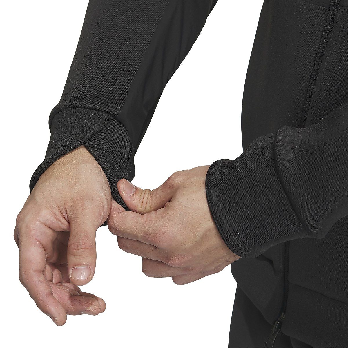 ダンボールニット　ファブリックミックス　フルジップジャケット