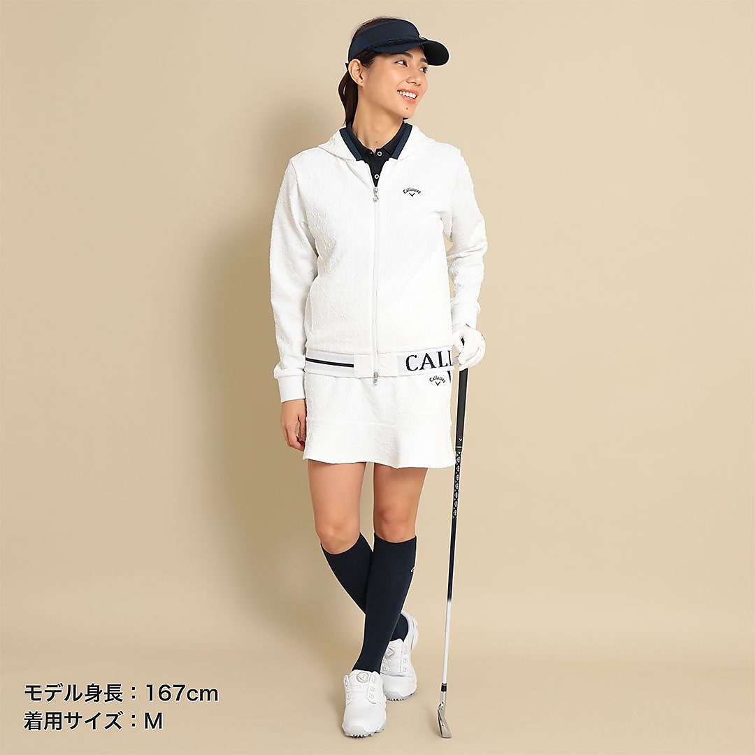 フラワージャカードスウェットパーカー