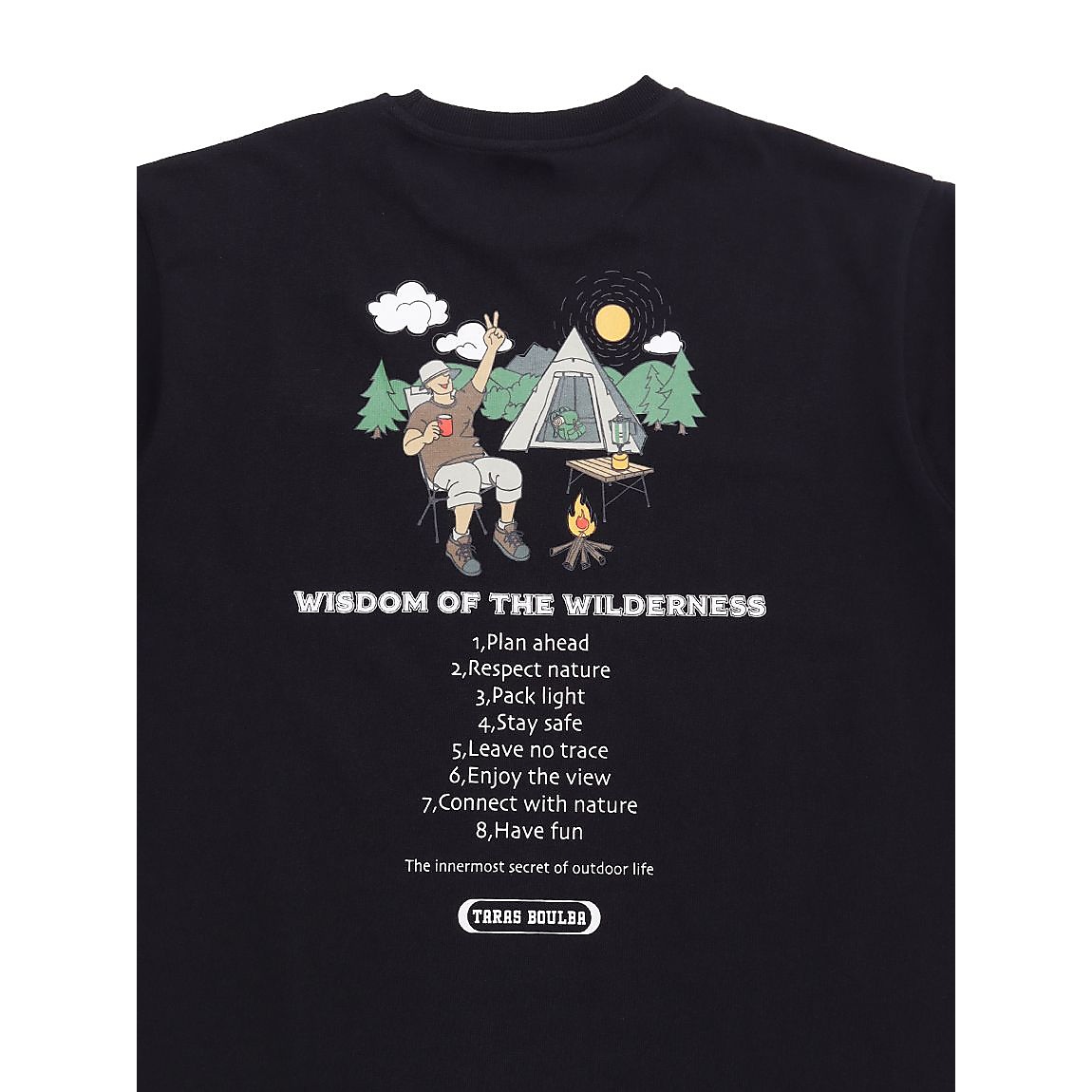 ヘビーコットン ポケットTシャツ (キャンプシーン)